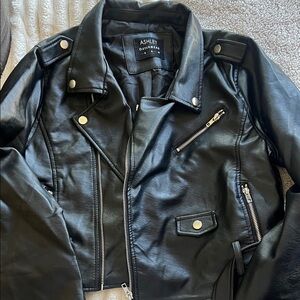 Ashley By 26 International Black Leather Jacket